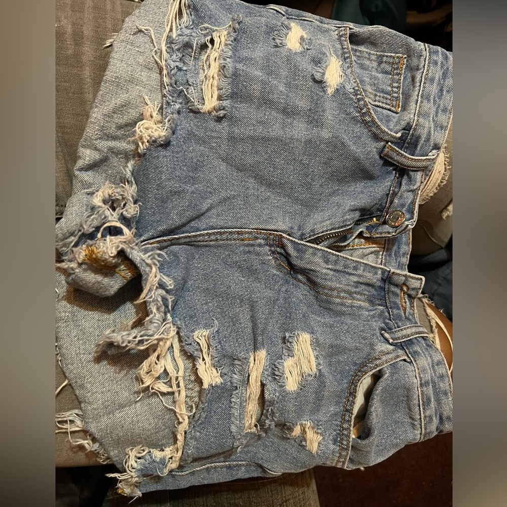 Ripped denim jeans